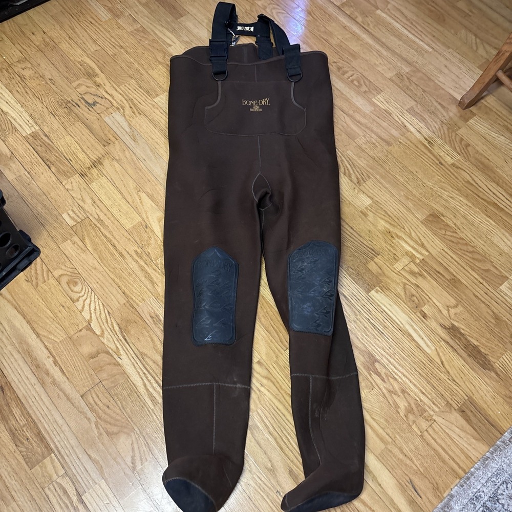 Bone Dry RedHead Neoprene Chest‎ Waders Large Fishing Hunting Rubber Knee Pads
